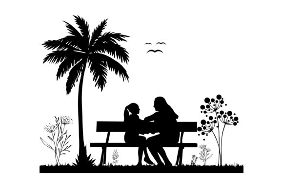 Mom Baby with Talk SVG Graphics and Crafts Review
