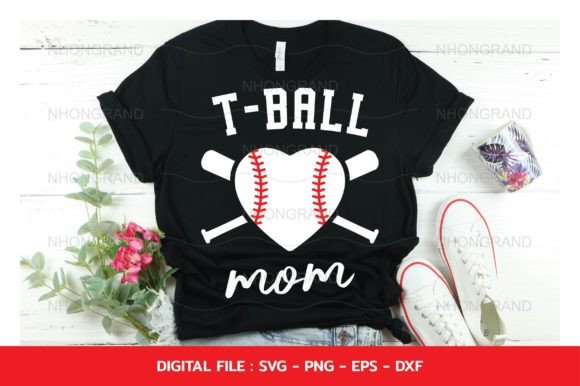 T-ball Mom Sport Heart Baseball Svg Graphics and Crafts Review